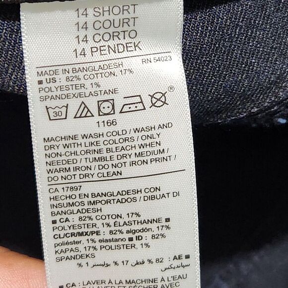 Old Navy Super Skinny Jeans Women Size 14 Short Navy Blue Stretch Mid-rise  B9 - Picture 13 of 13